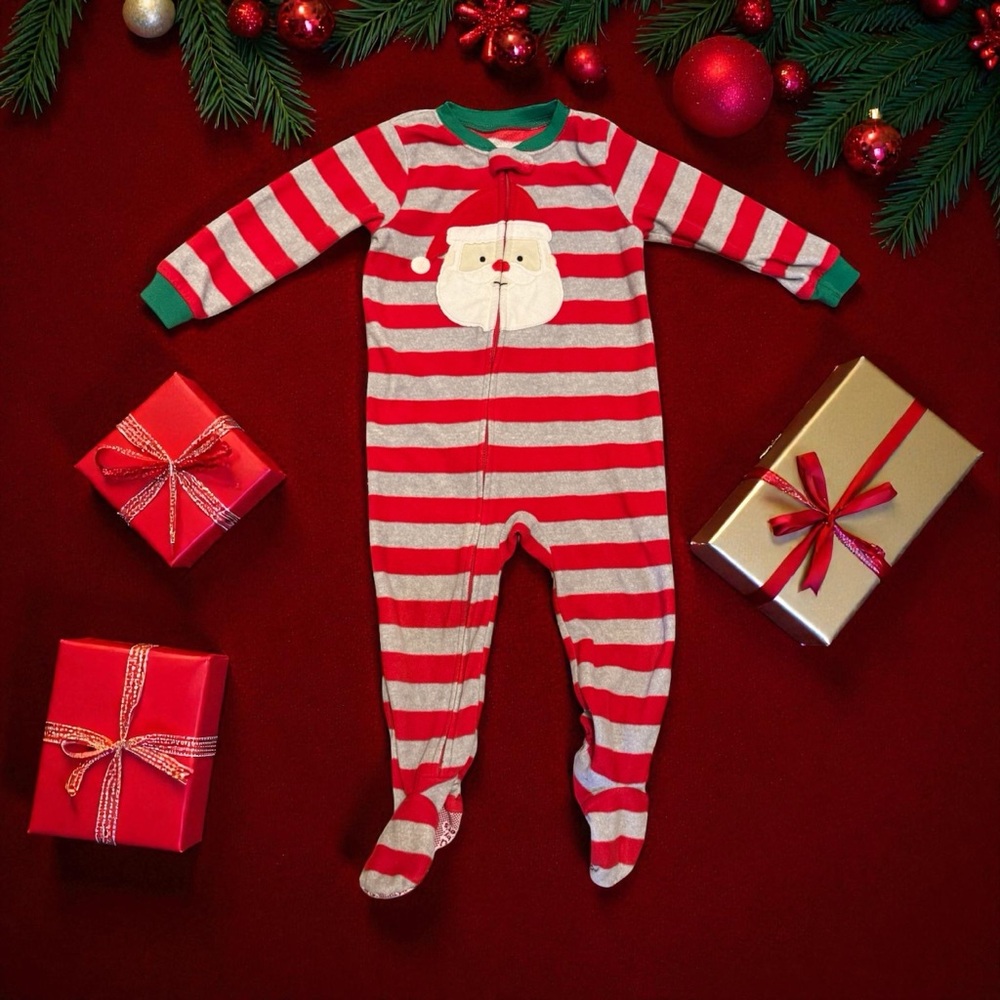 Fleece Toddler Santa Pajama